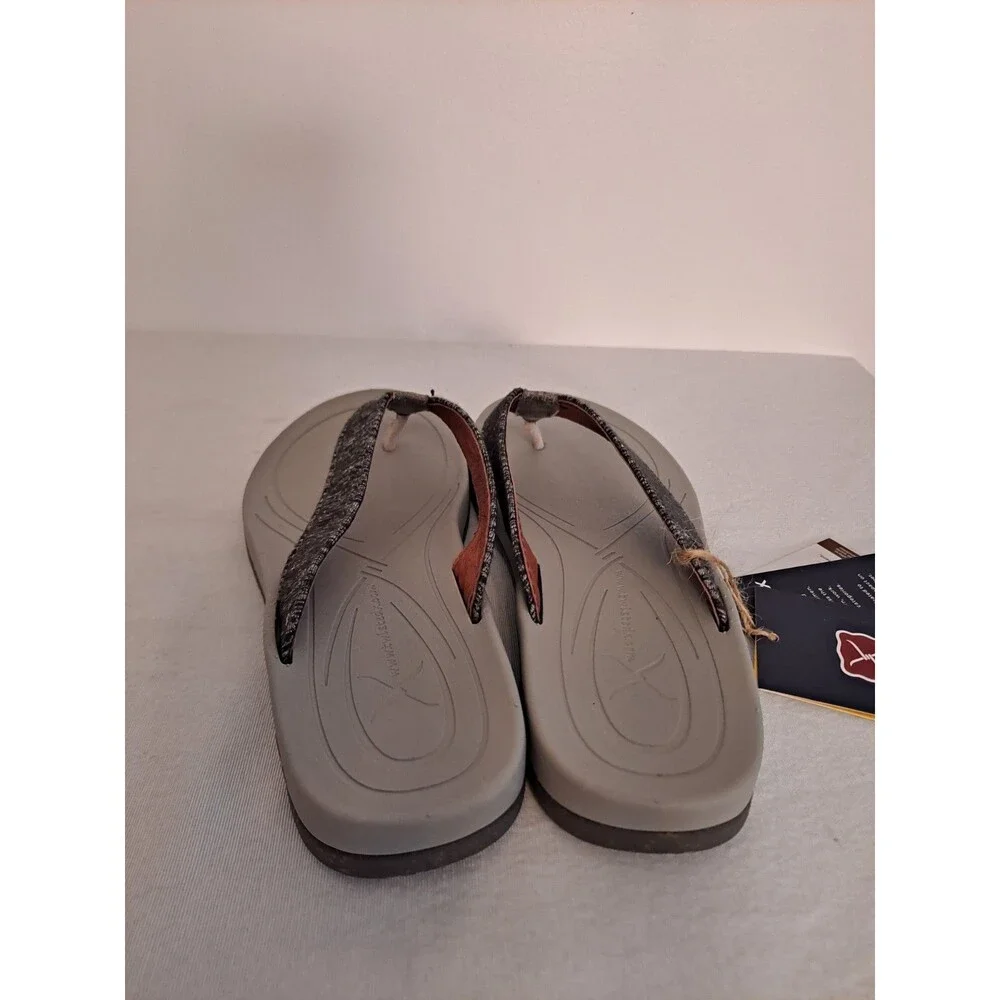Twisted X Womens Flip Flops Size 9M WSD0037 Grey Merino Wool Odor Resistant